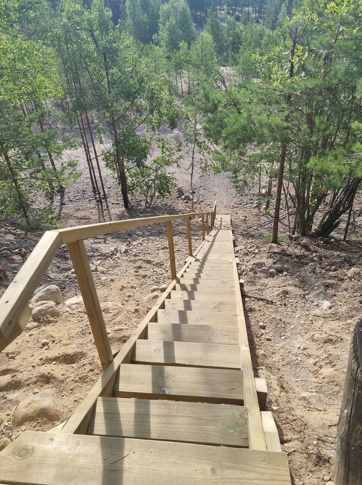 New stairs at hole 10.