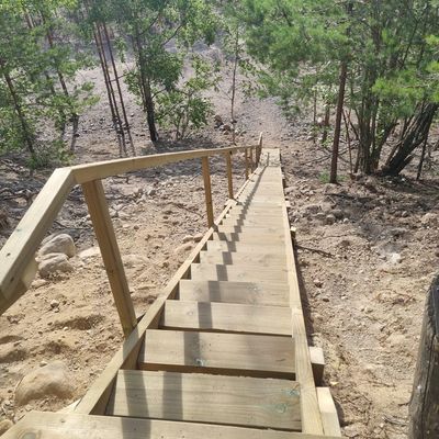 New stairs at hole 10.