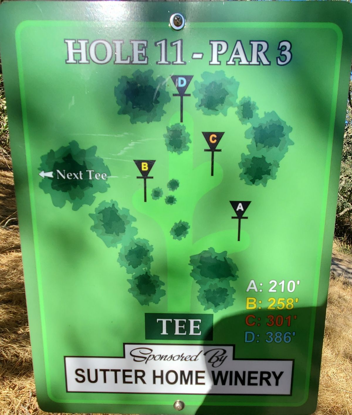 Hole 11 Sign