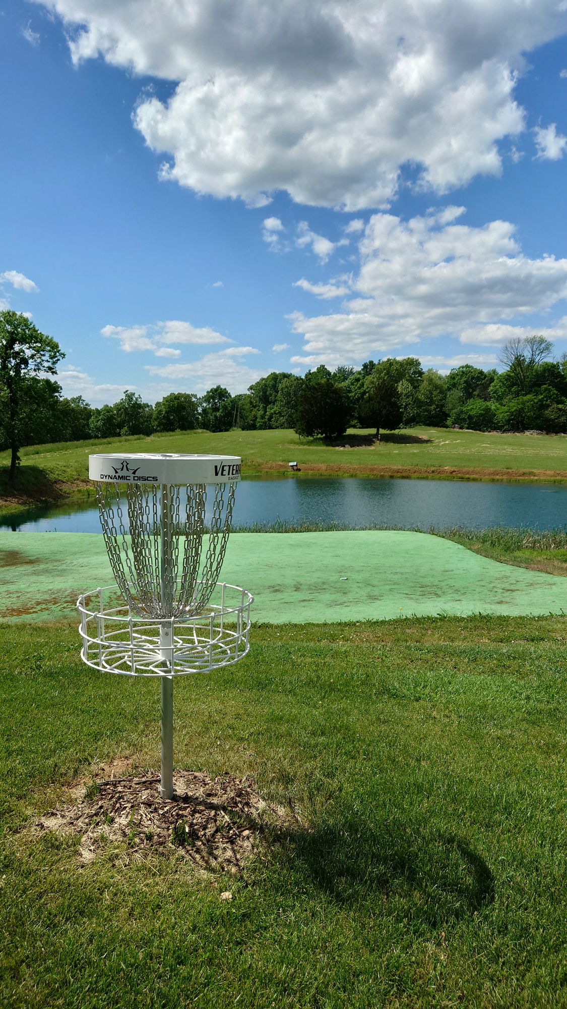 Hole 18 back toward fairway.