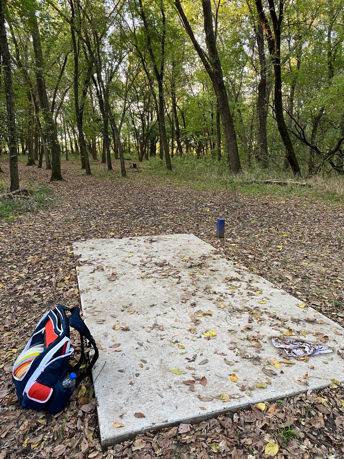 Hole 5 hard right around the corner