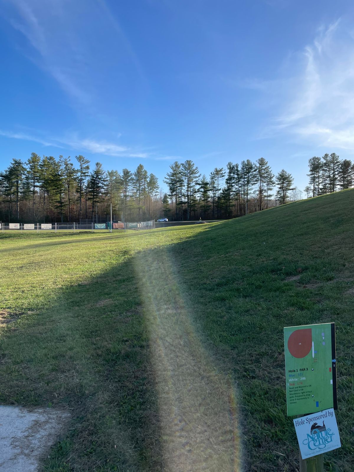 Hole 1 blue tee