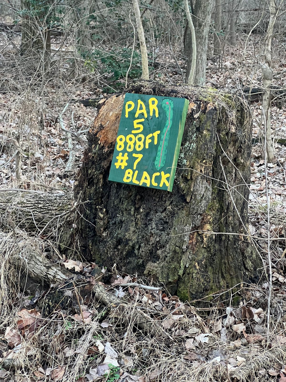 #7 Black Tee Sign