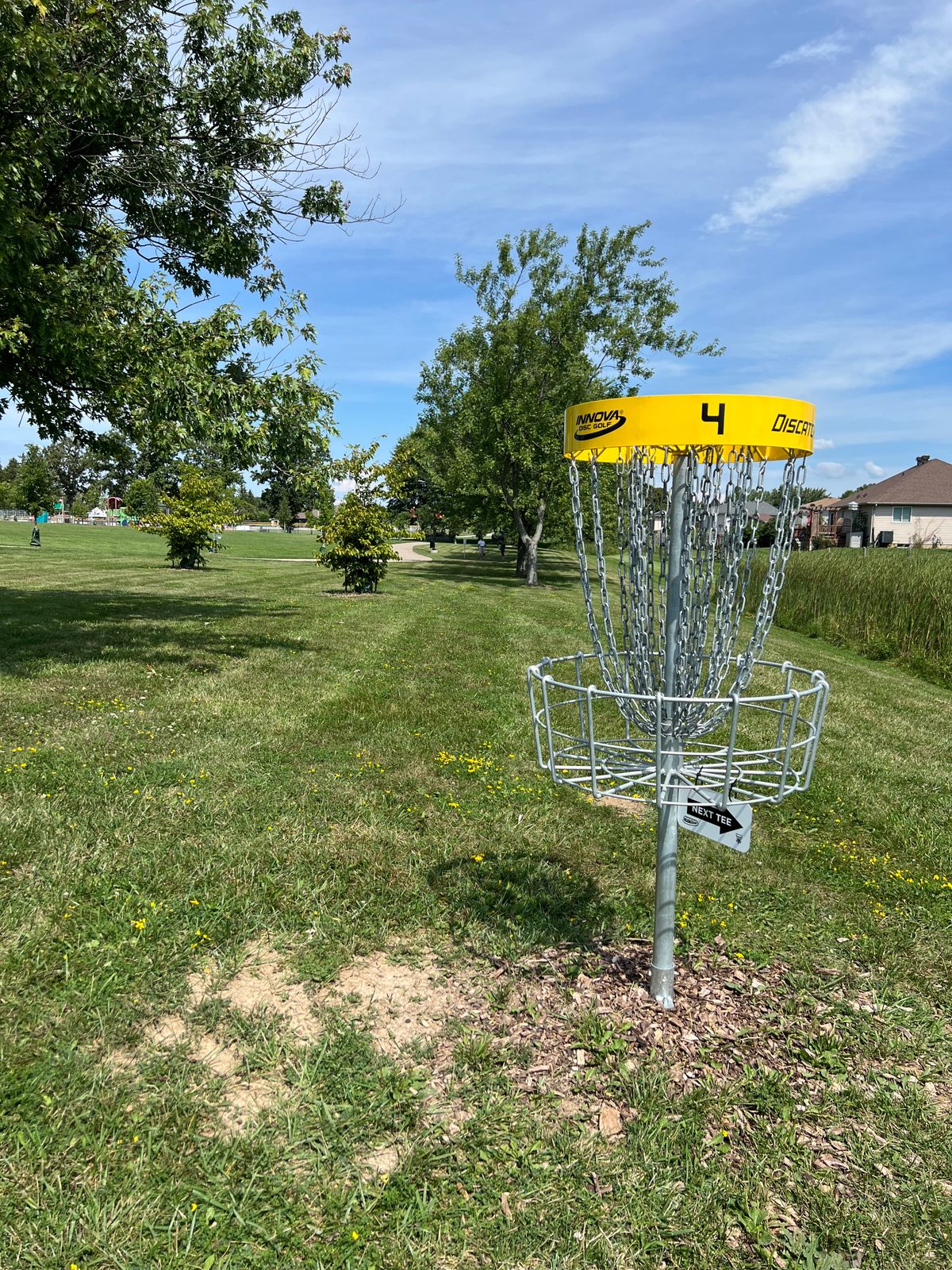 Hole 4 - looking back to the tee