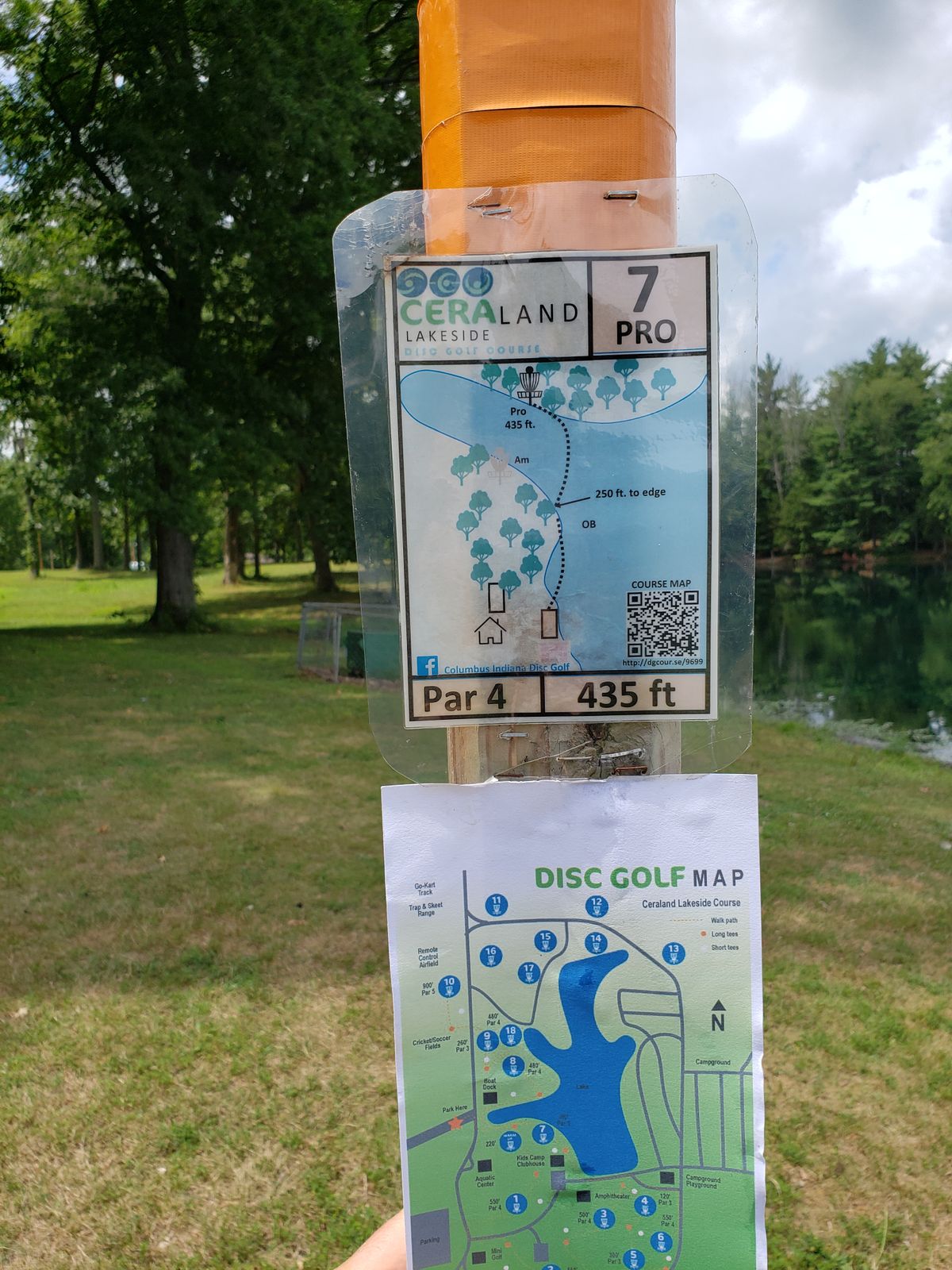 #7 Pro Tee Sign Post.
