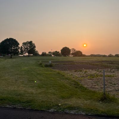 Hole 3: tee box is the road.