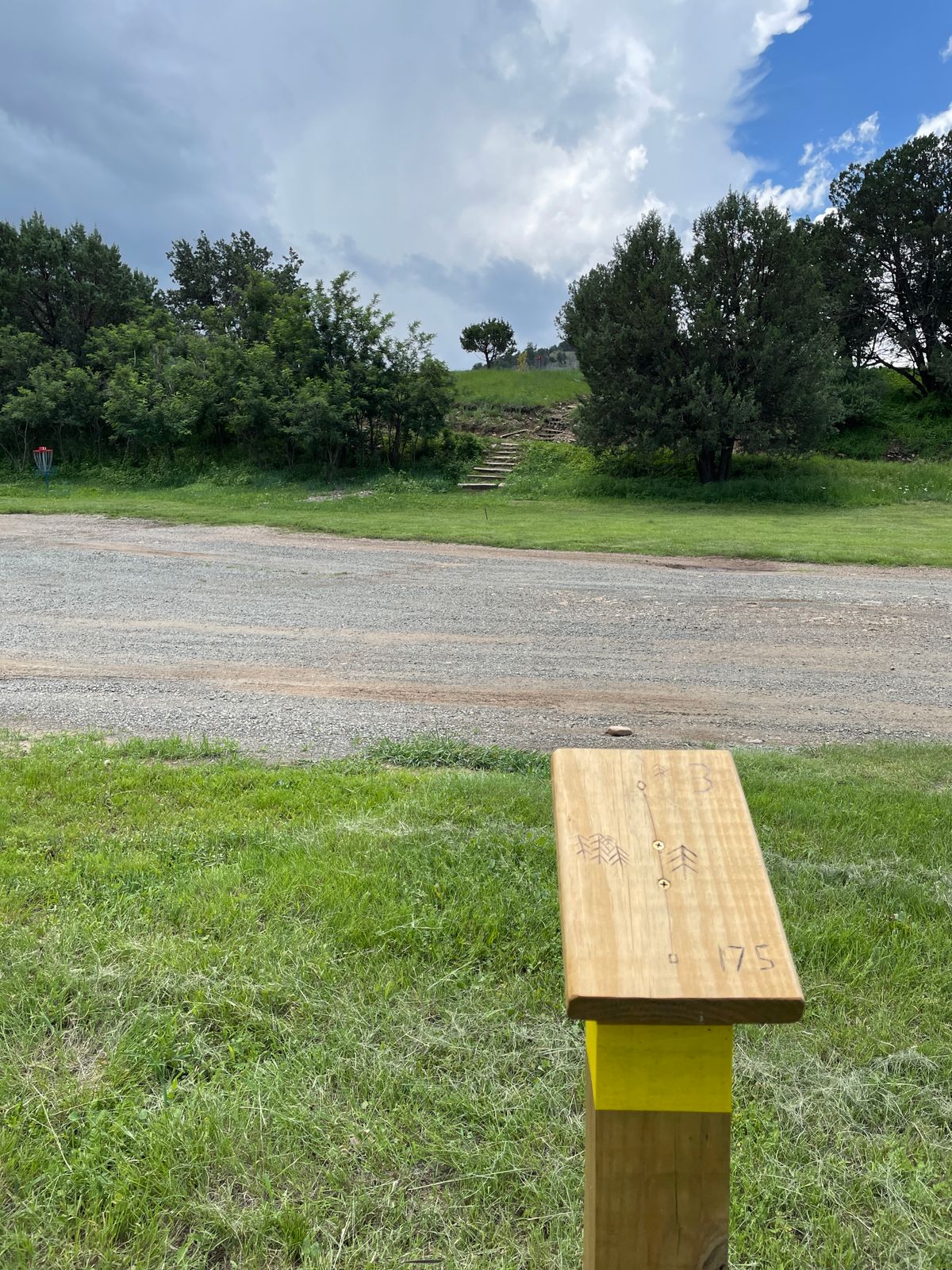 Yellow course tee post 3