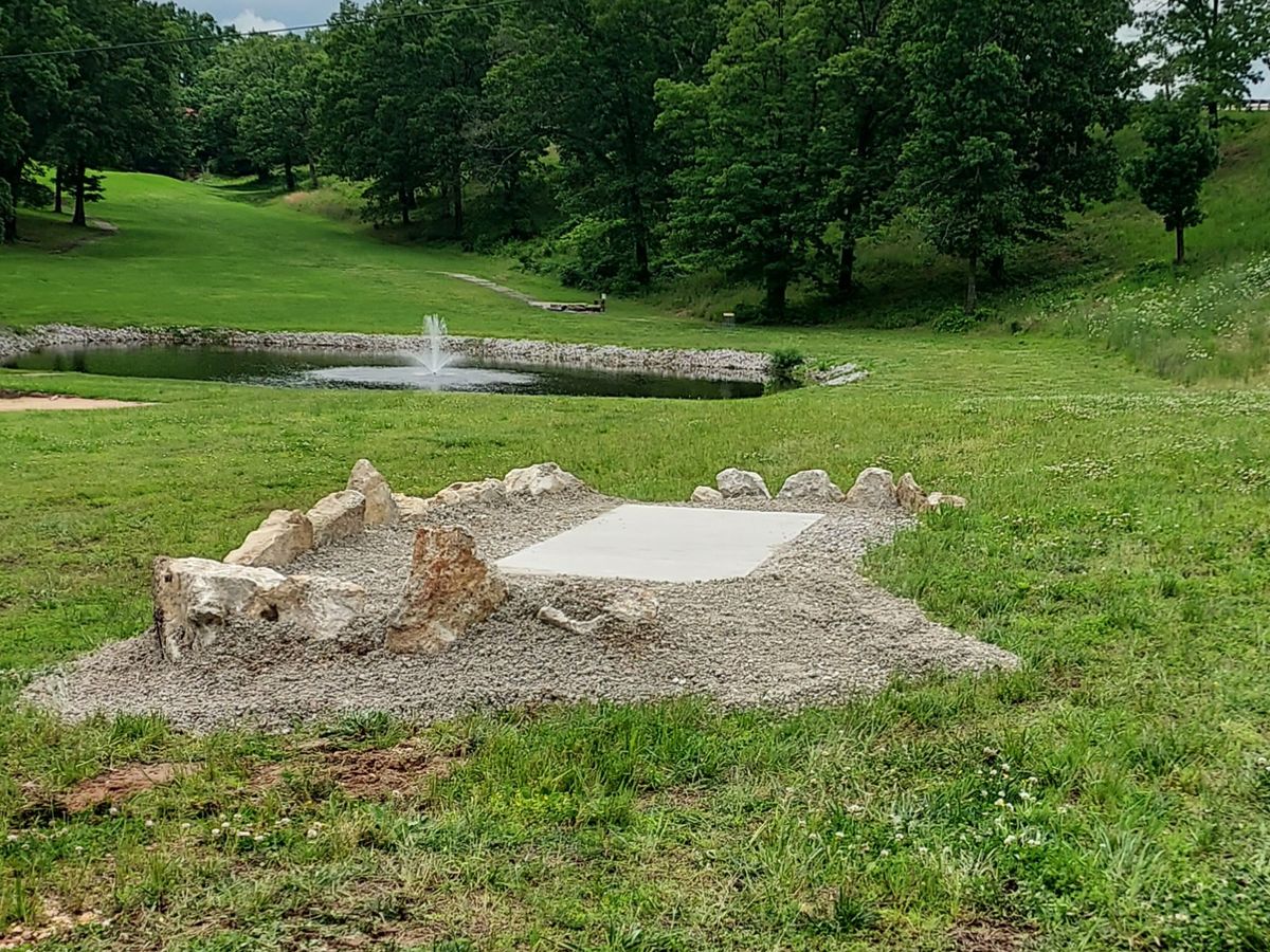 Hole 3 New Tee pad that "Rocks