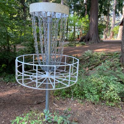 The marksman style smaller baskets are a good compliment to the course.
