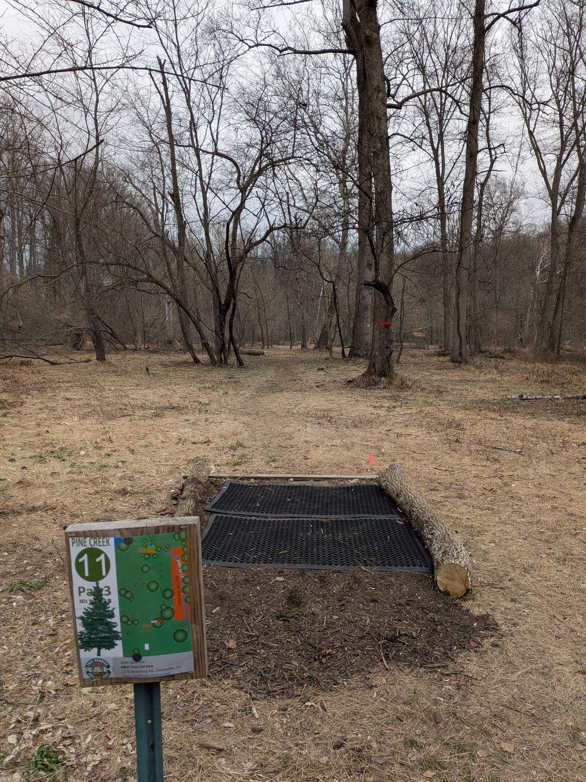 11 tee. Mando right. Basket straight through the gap finishing right