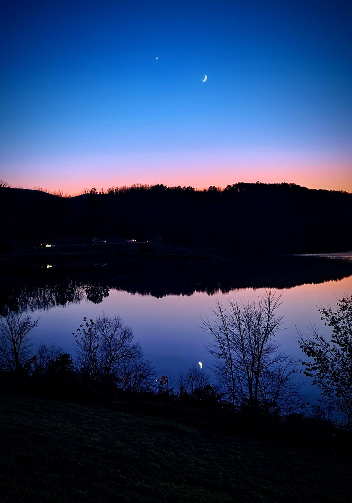 Sunset on the lake.