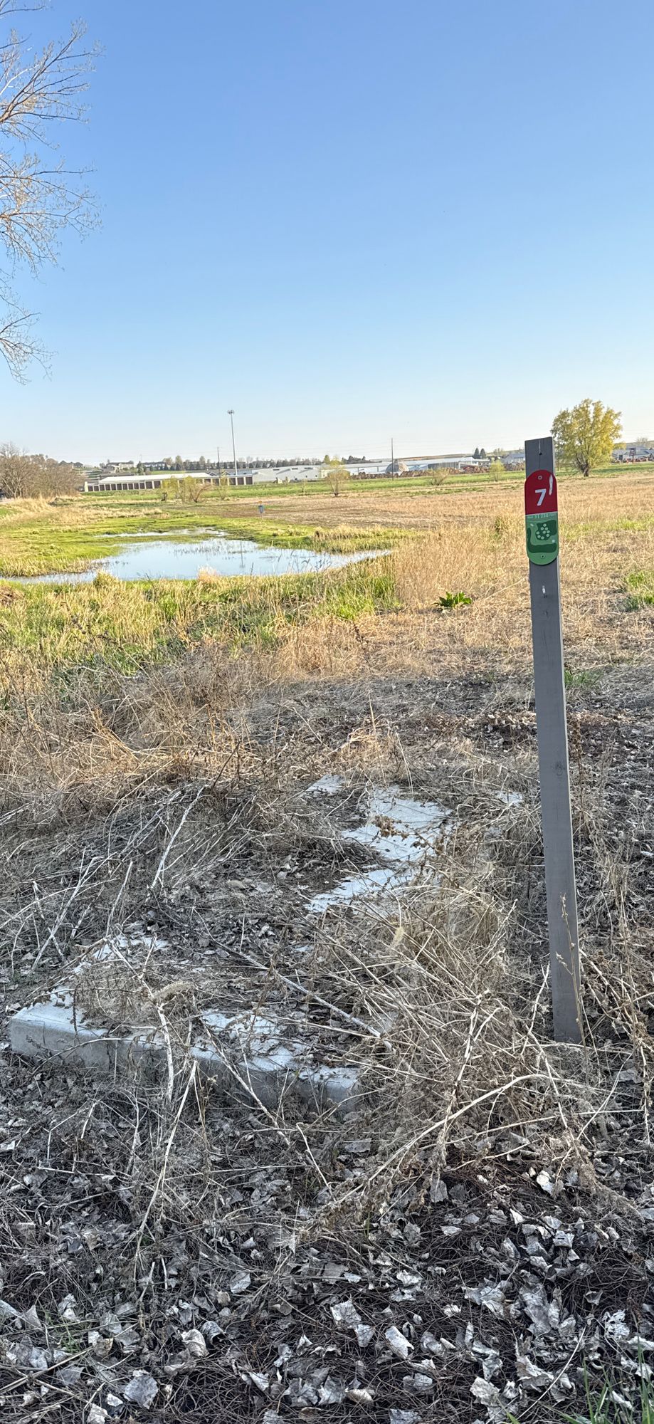 Entire place is an abandoned flood plain. Baskets look fairly new.