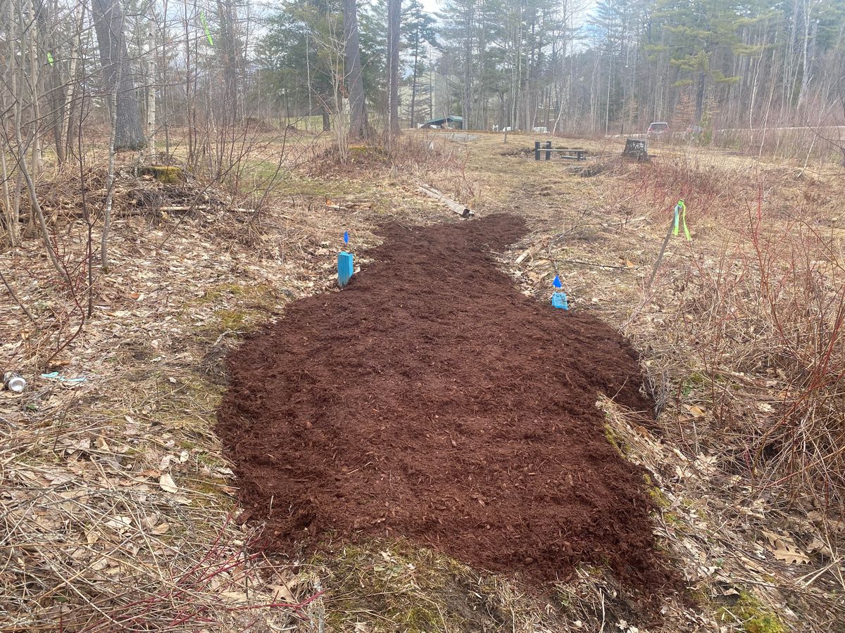 Added mulch to hole 10’s tee box.
