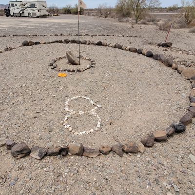 Hole 8 target