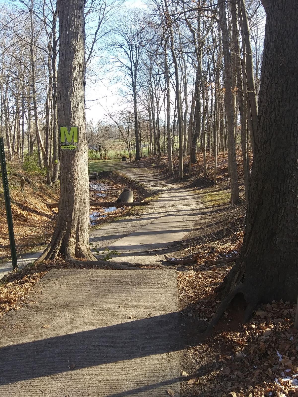 Hole 1 from tee pad
