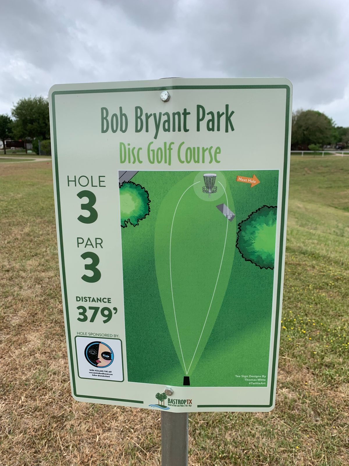 Hole 3 sign