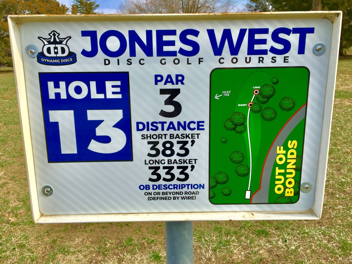 Hole 13 Tee Sign