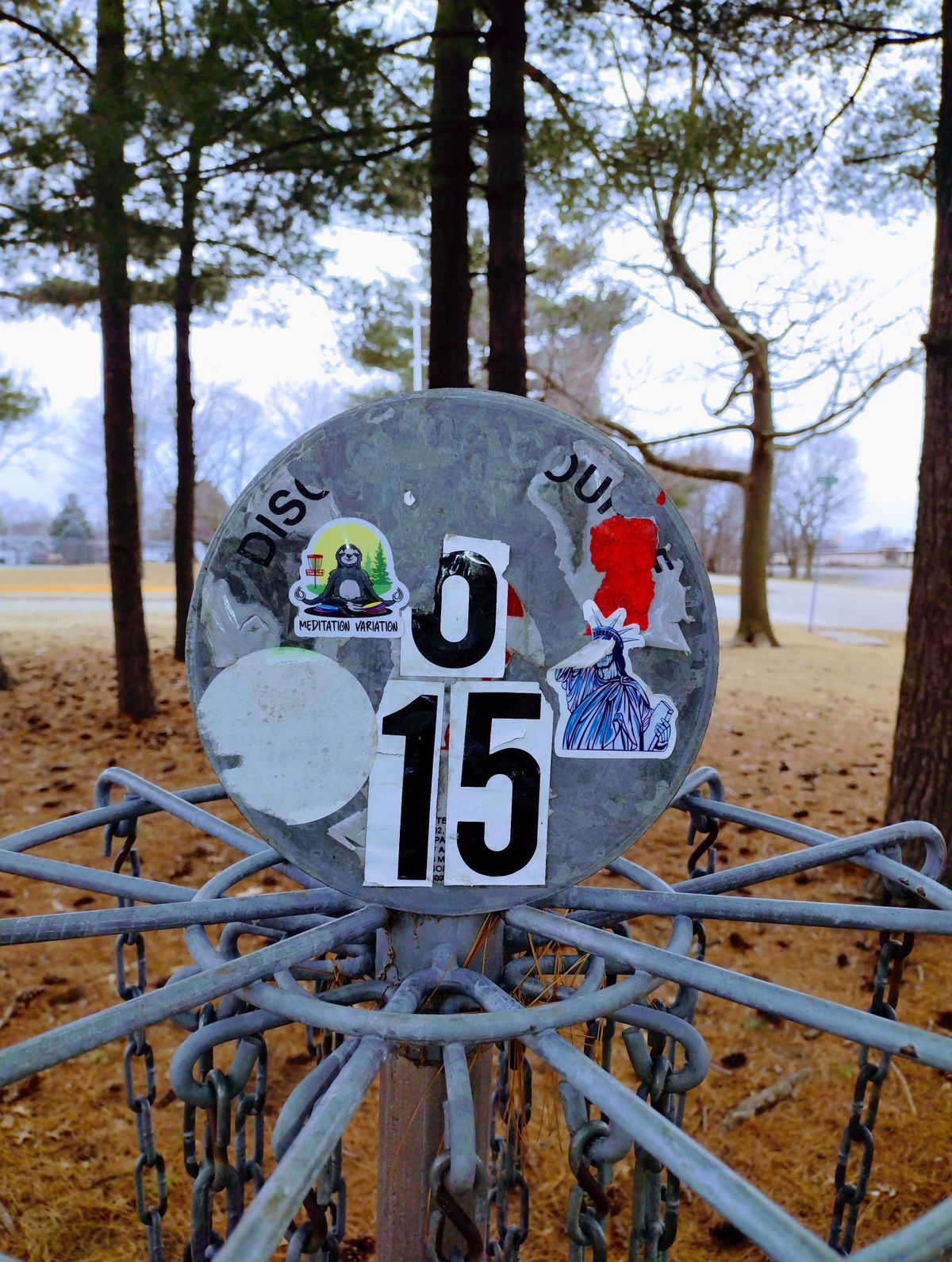 February 2024 photo of Pin #6 and #15.