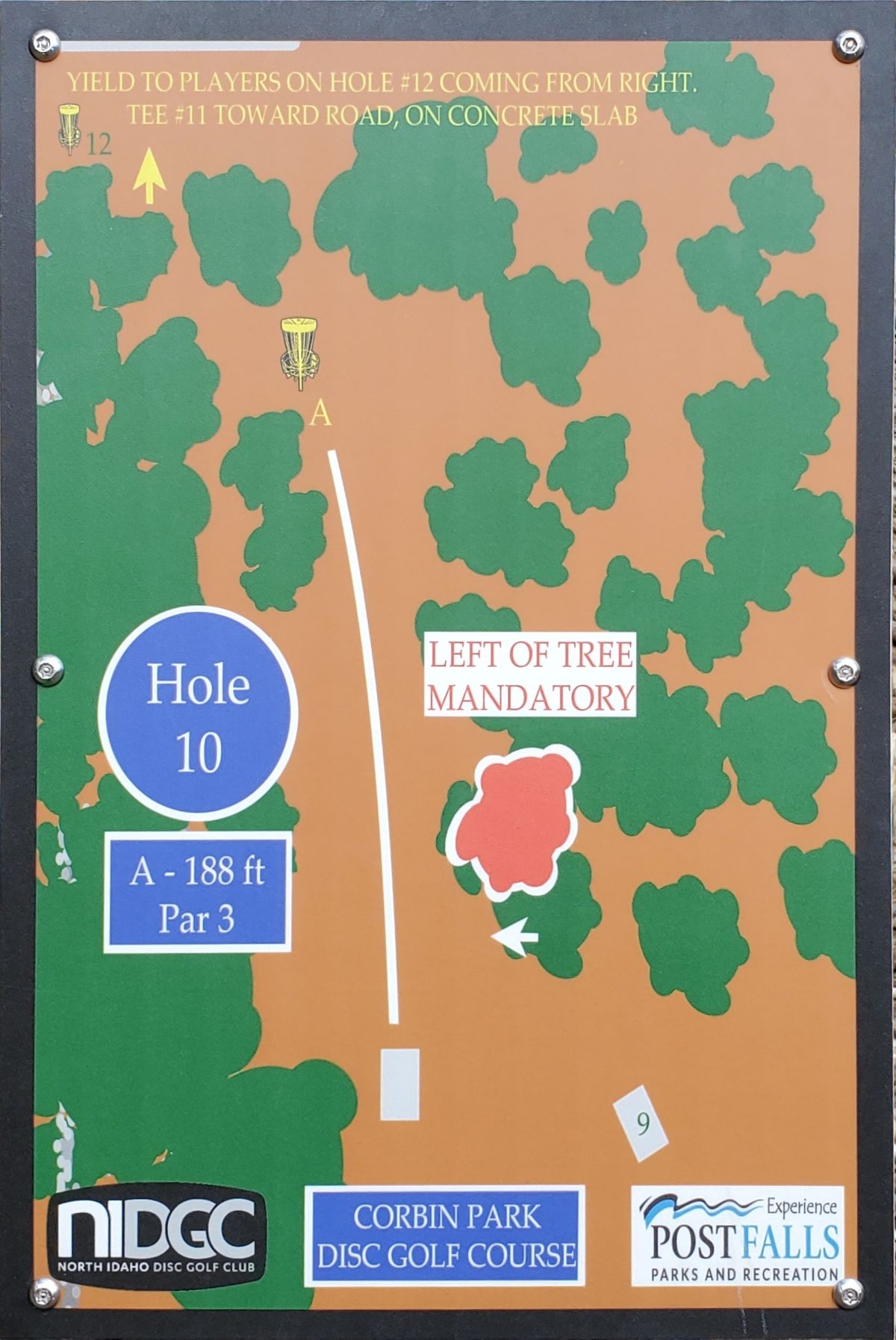 Tee sign hole 10