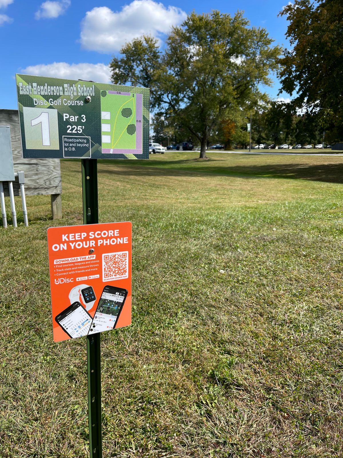 New tee signs are up for the long tees.