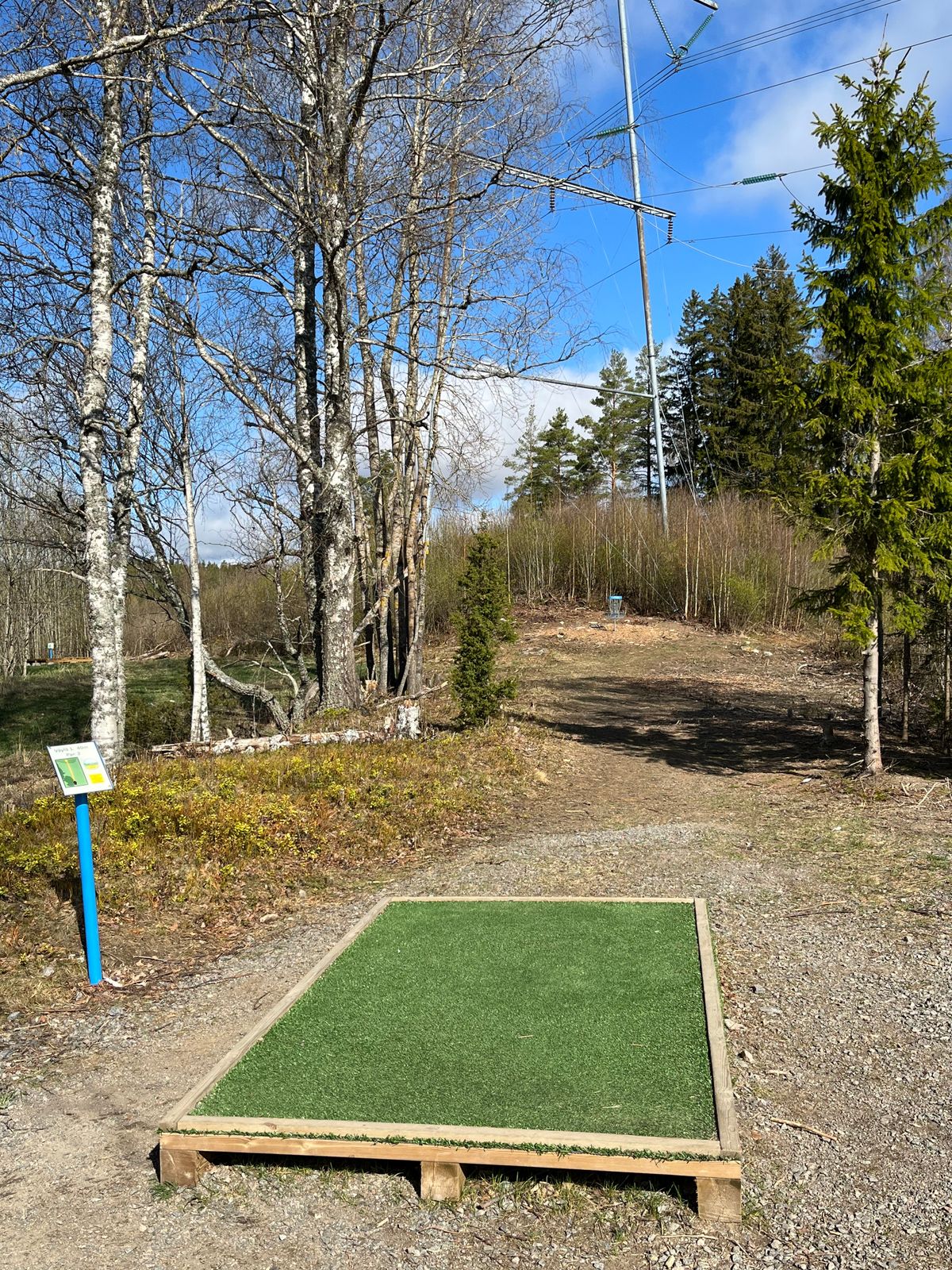 1. väylä, 40 m ylämäkeen.