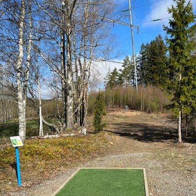 1. väylä, 40 m ylämäkeen.