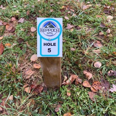 Hole number signs