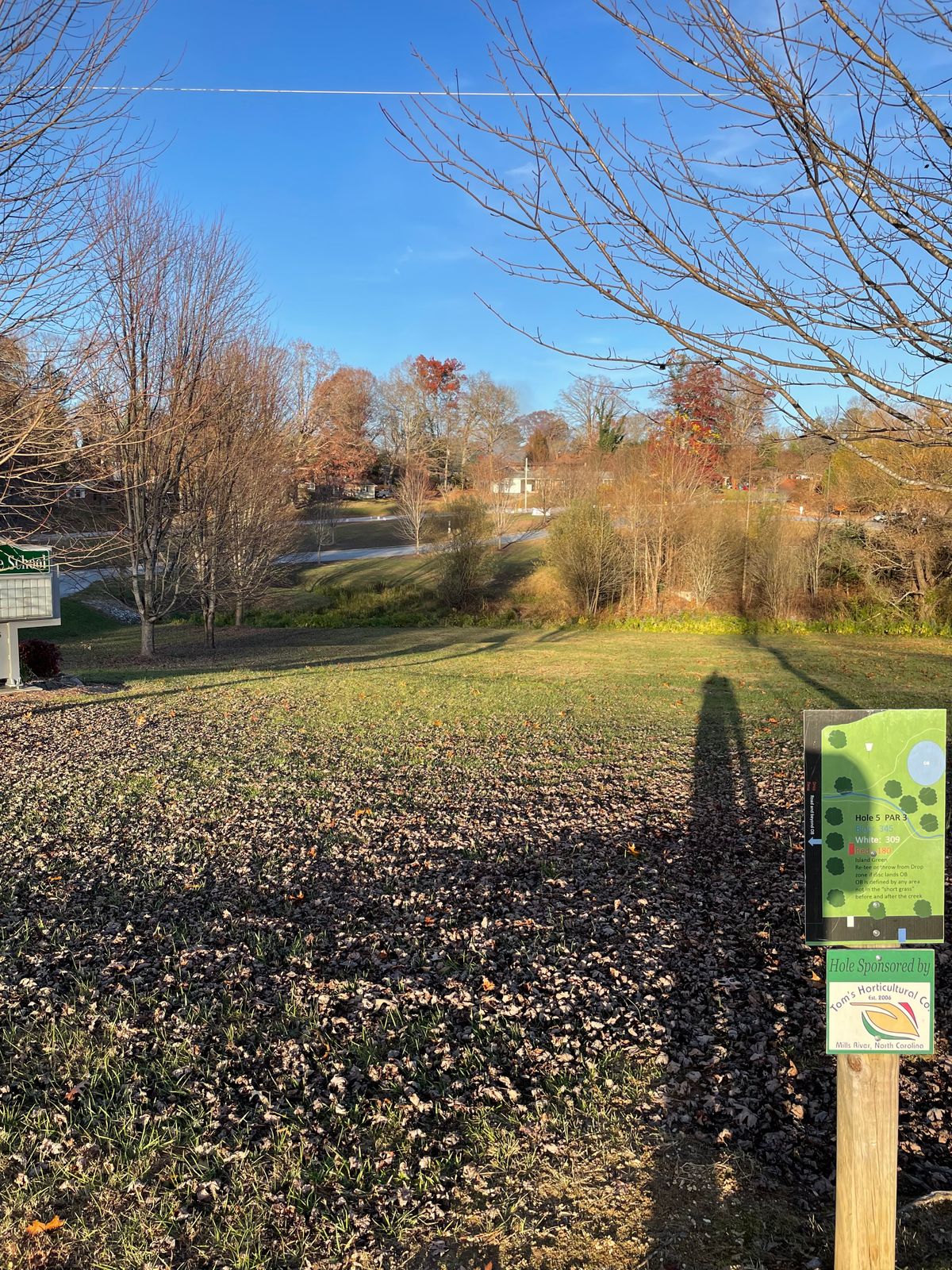 Hole 5 white tee