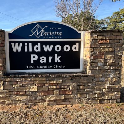 Entrance sign to the park