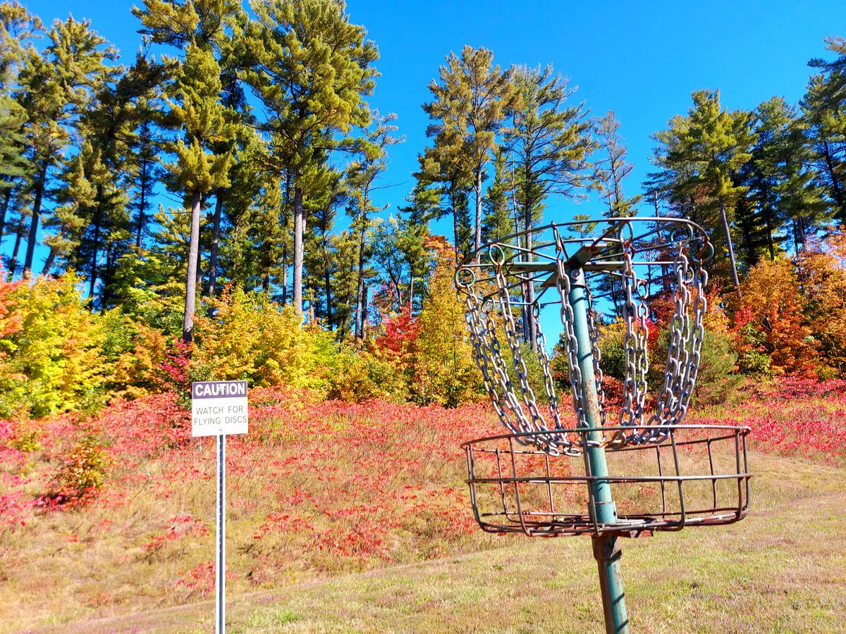 Putting on hole 5. 🇨🇦 🍁 🍁 🍁 🍁  🍃 🍃 🍃