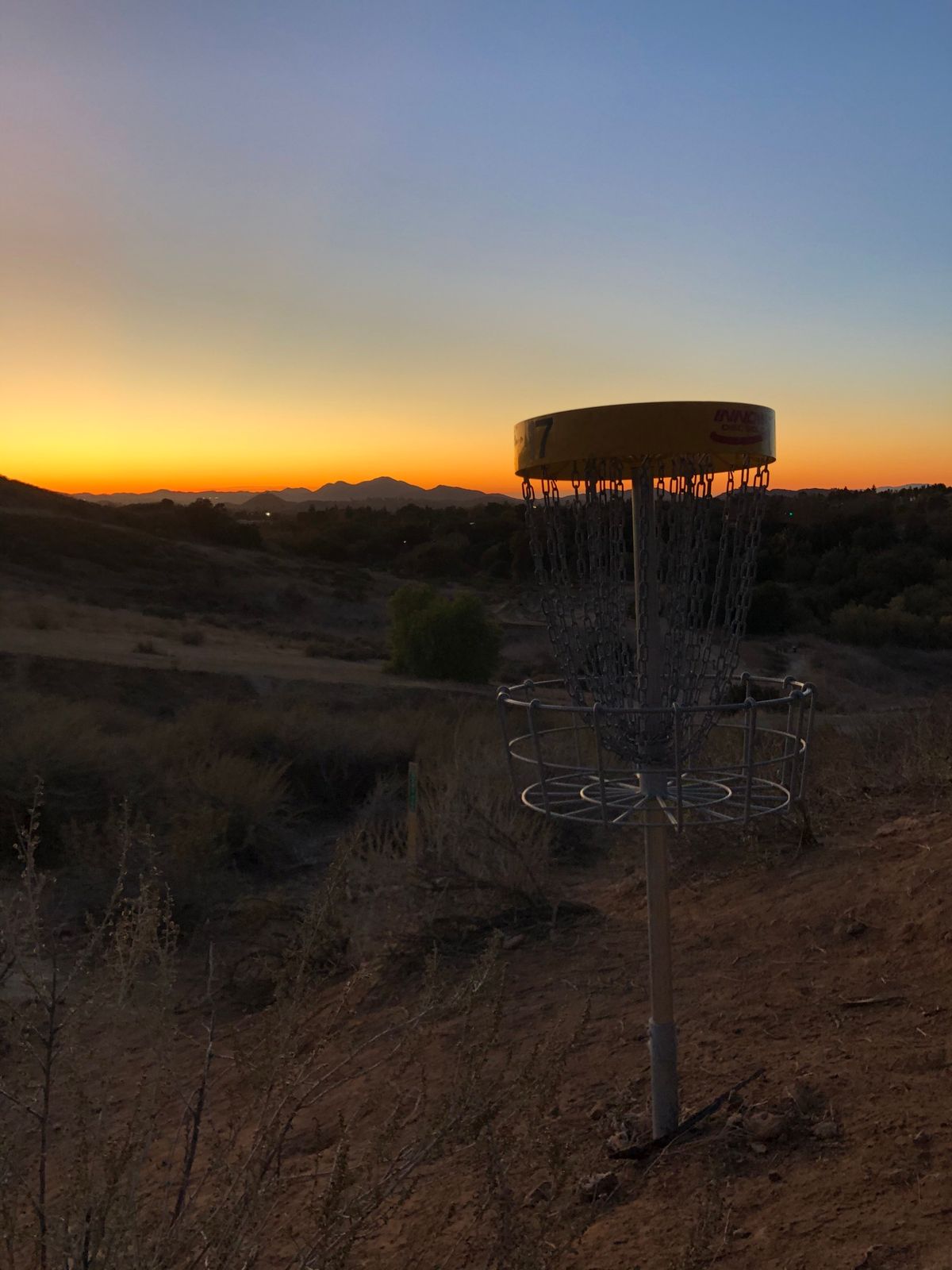 Hole 17 at dusk