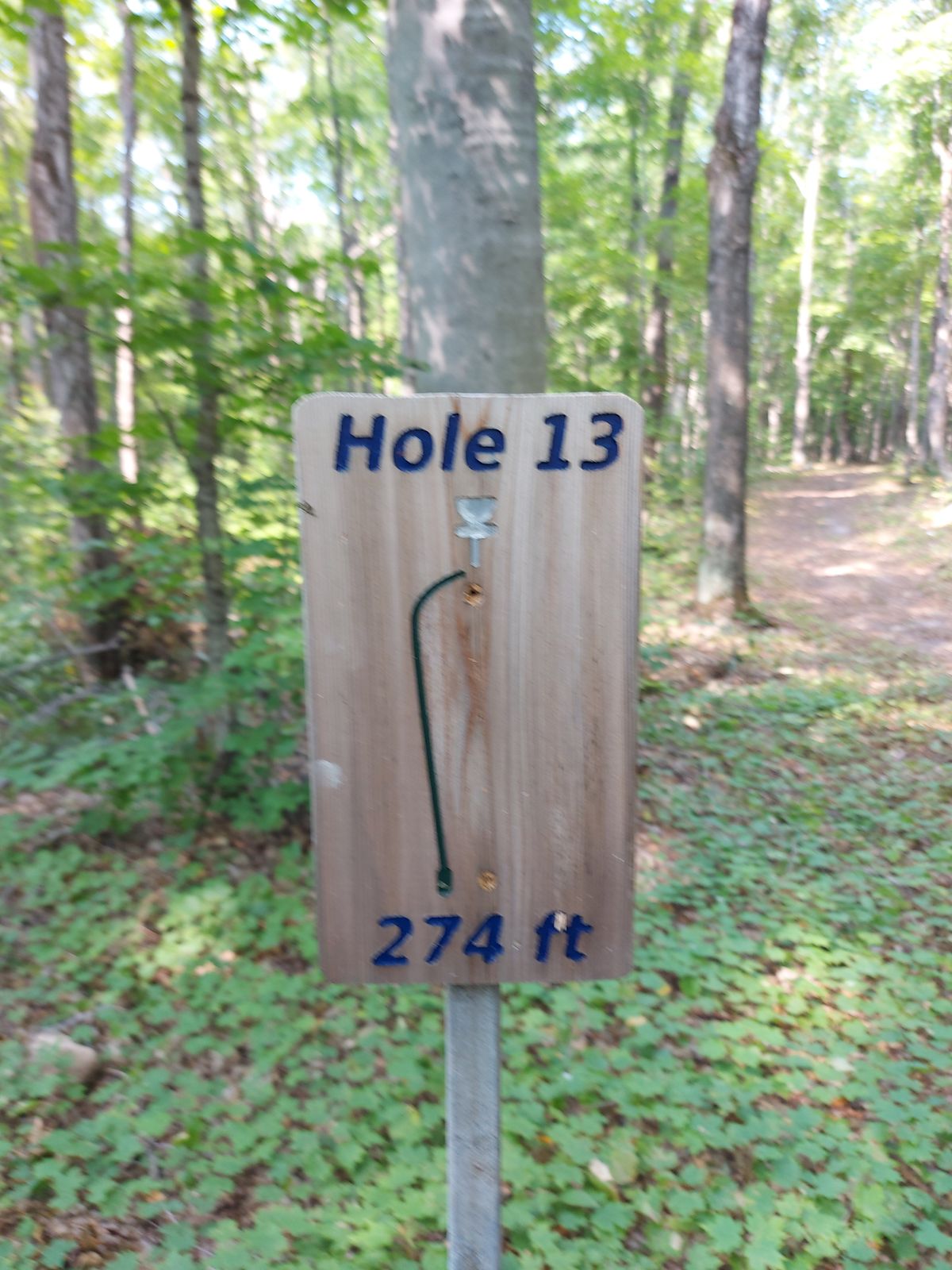 Hole sign #13.🍃🪵🍃🪵