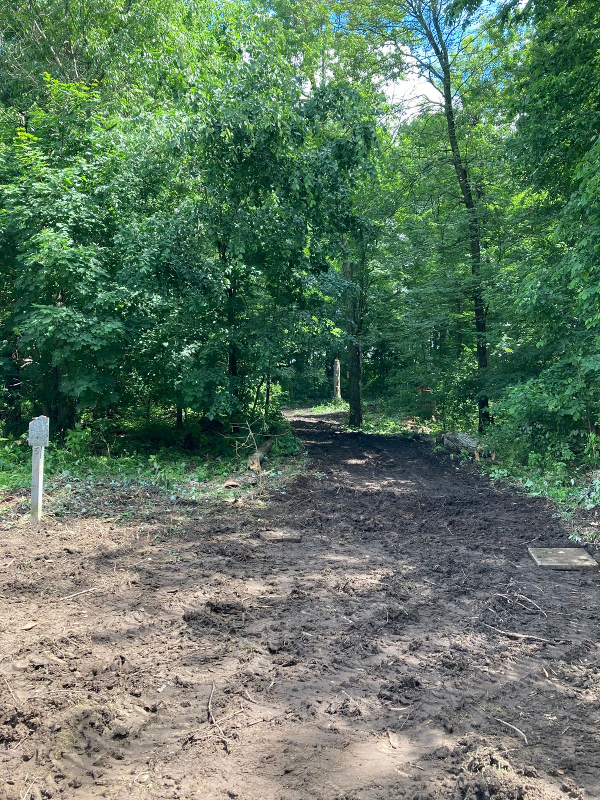 Chop Tree Service just took 4 dangerous trees out at hole 5 🤘 a little cleanup and it will be ready.