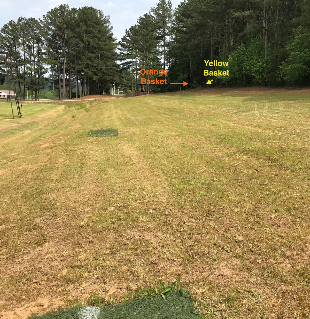 Hole 9 white tee