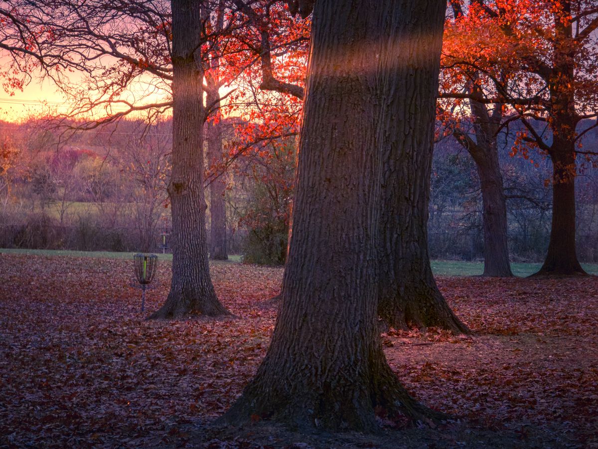 Hole 7 with hole 4 out in the distance.