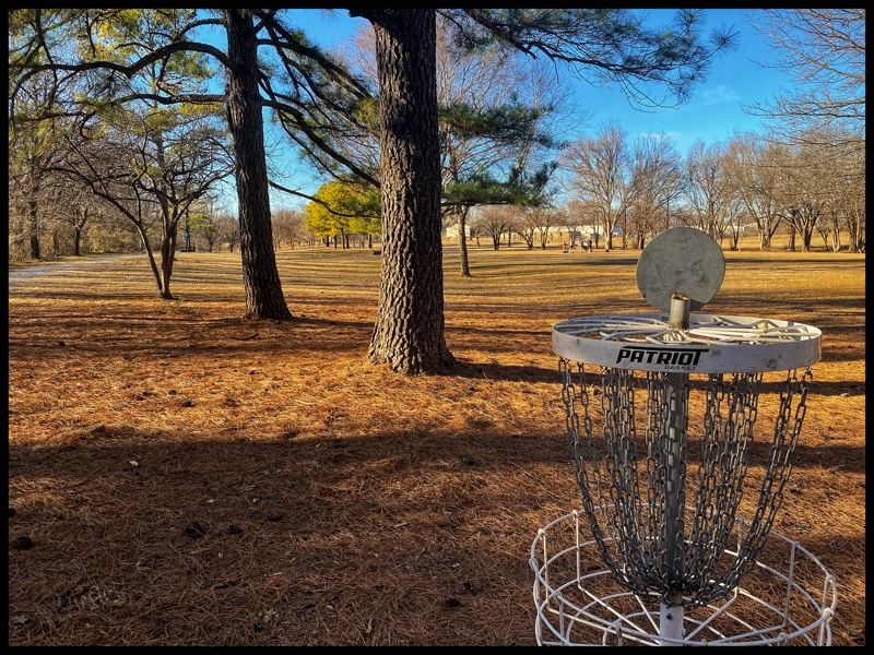 #14 green beneath the pines -looking back towards Tee