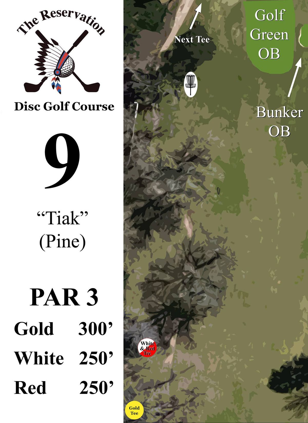 A very short, uphill Par 3.