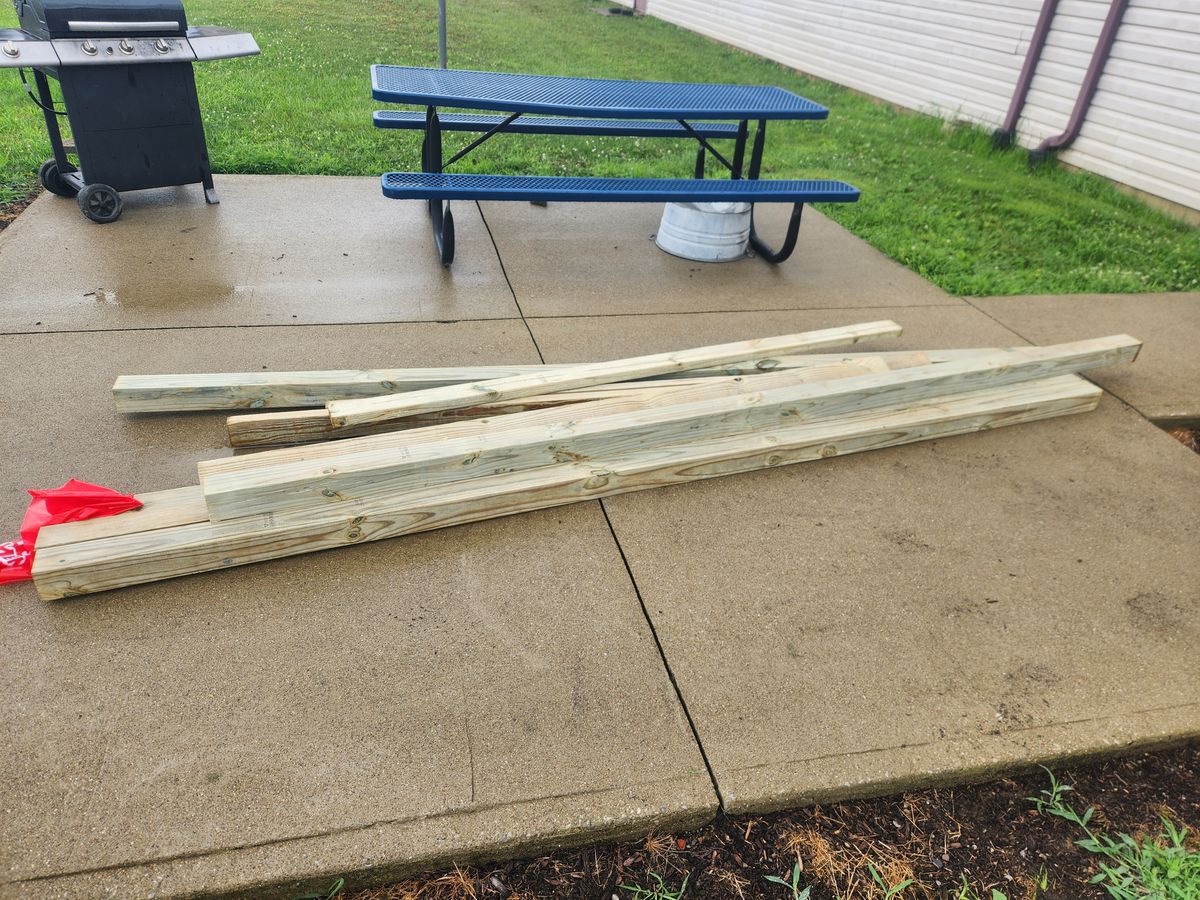 Wood for tee spots and sign posts