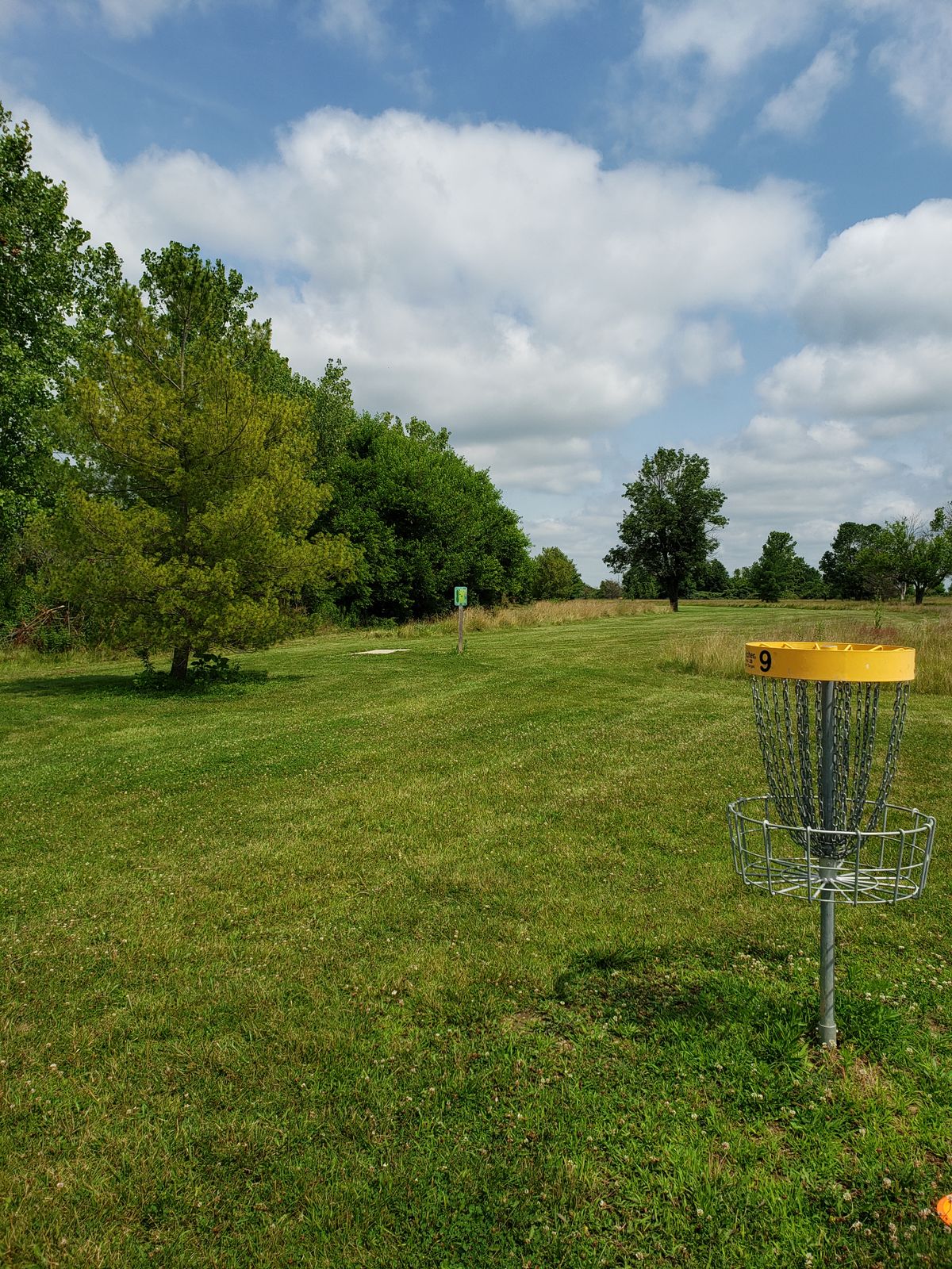 #9 Basket facing #10 Tee-Pad.