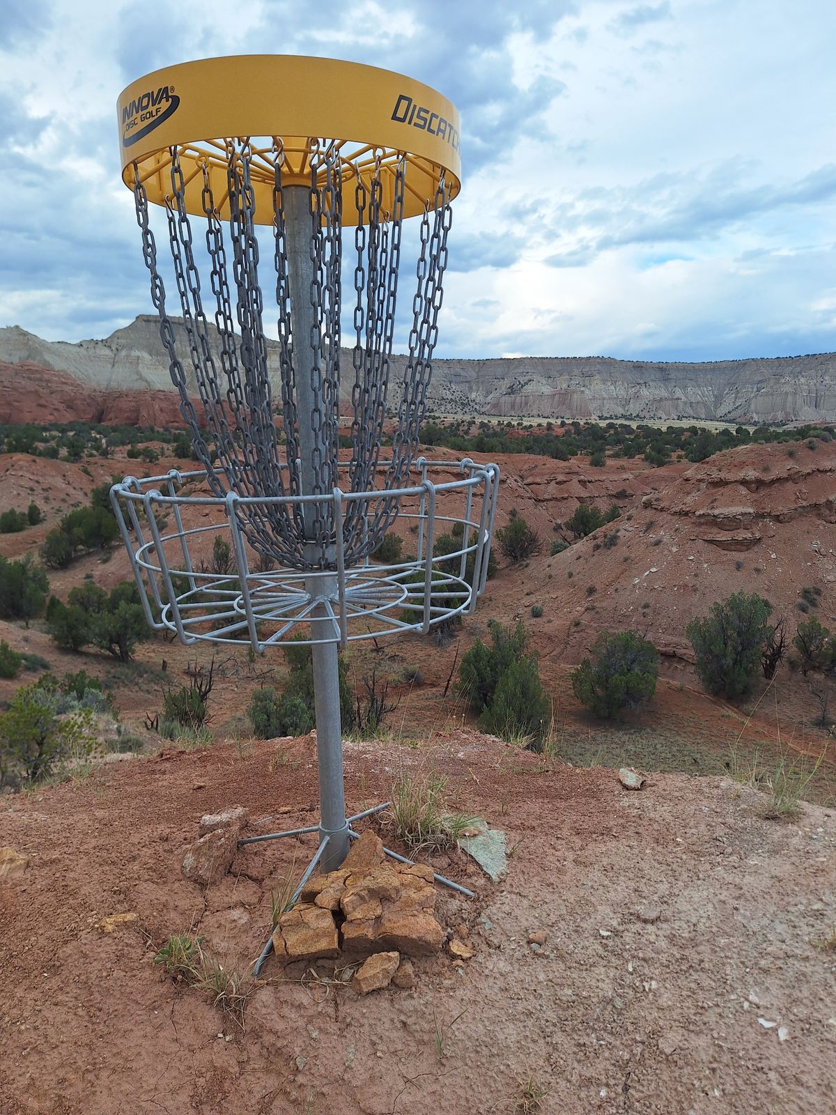 Hole 12 basket. Not for the feint of heart.