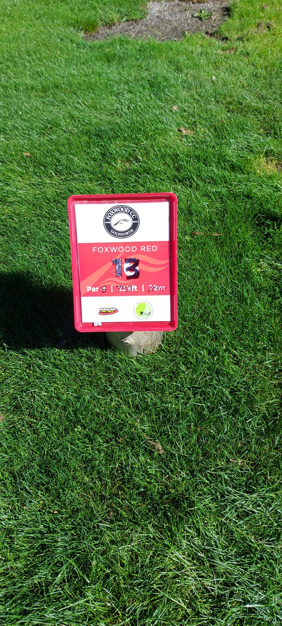 Hole sign #13 🇨🇦🍁🇨🇦🍁🇨🇦