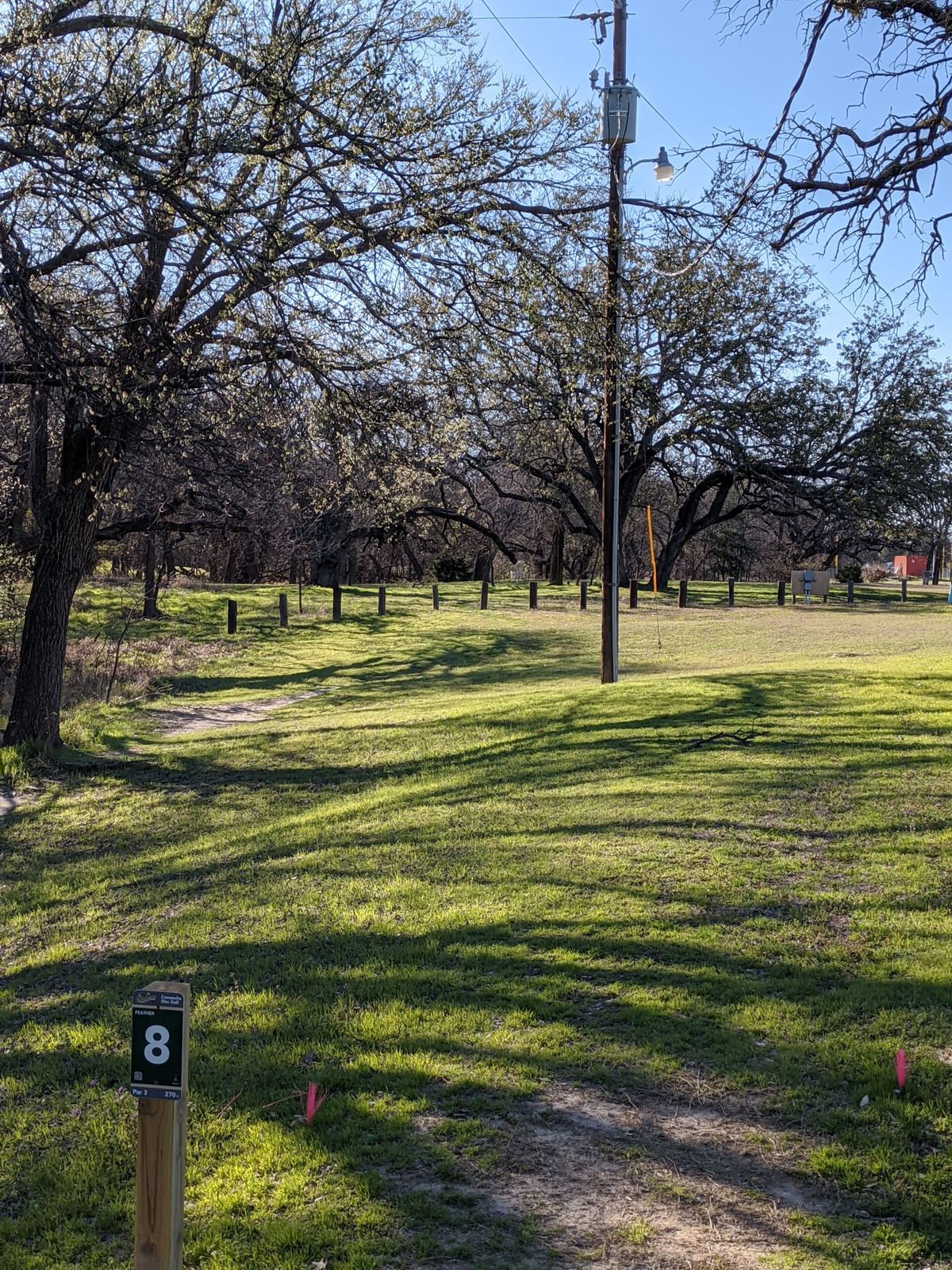 Hole 8 from the tee box