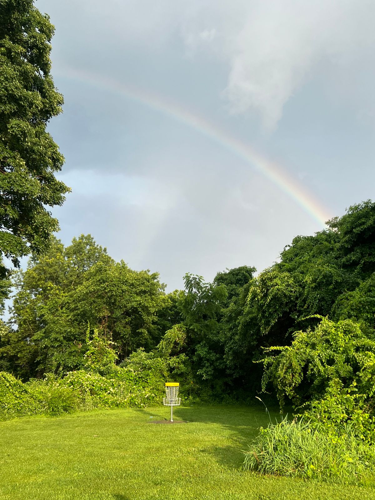 No pot of gold, just the end of hole 4