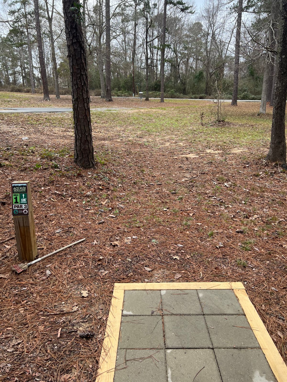 Hole 1 tee