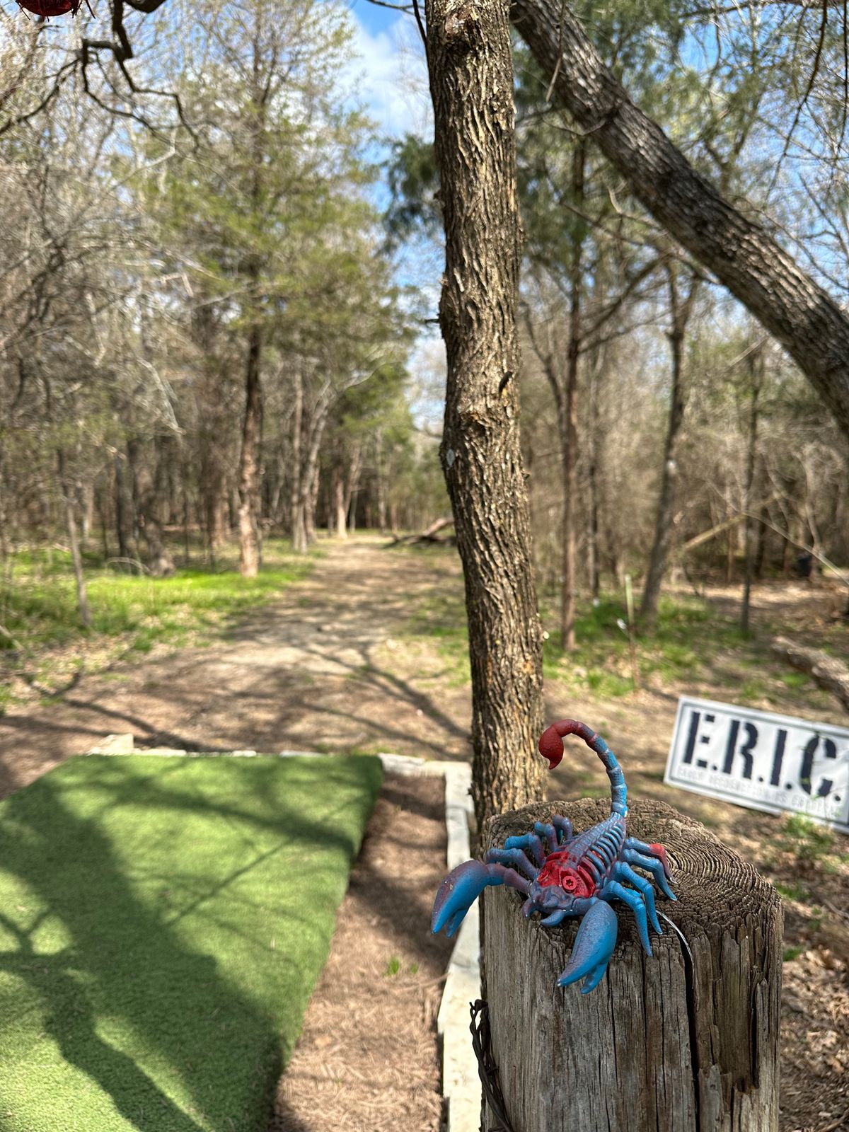 Hole 1 turf tee pads!