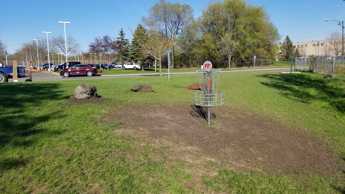 Hole 17 basket