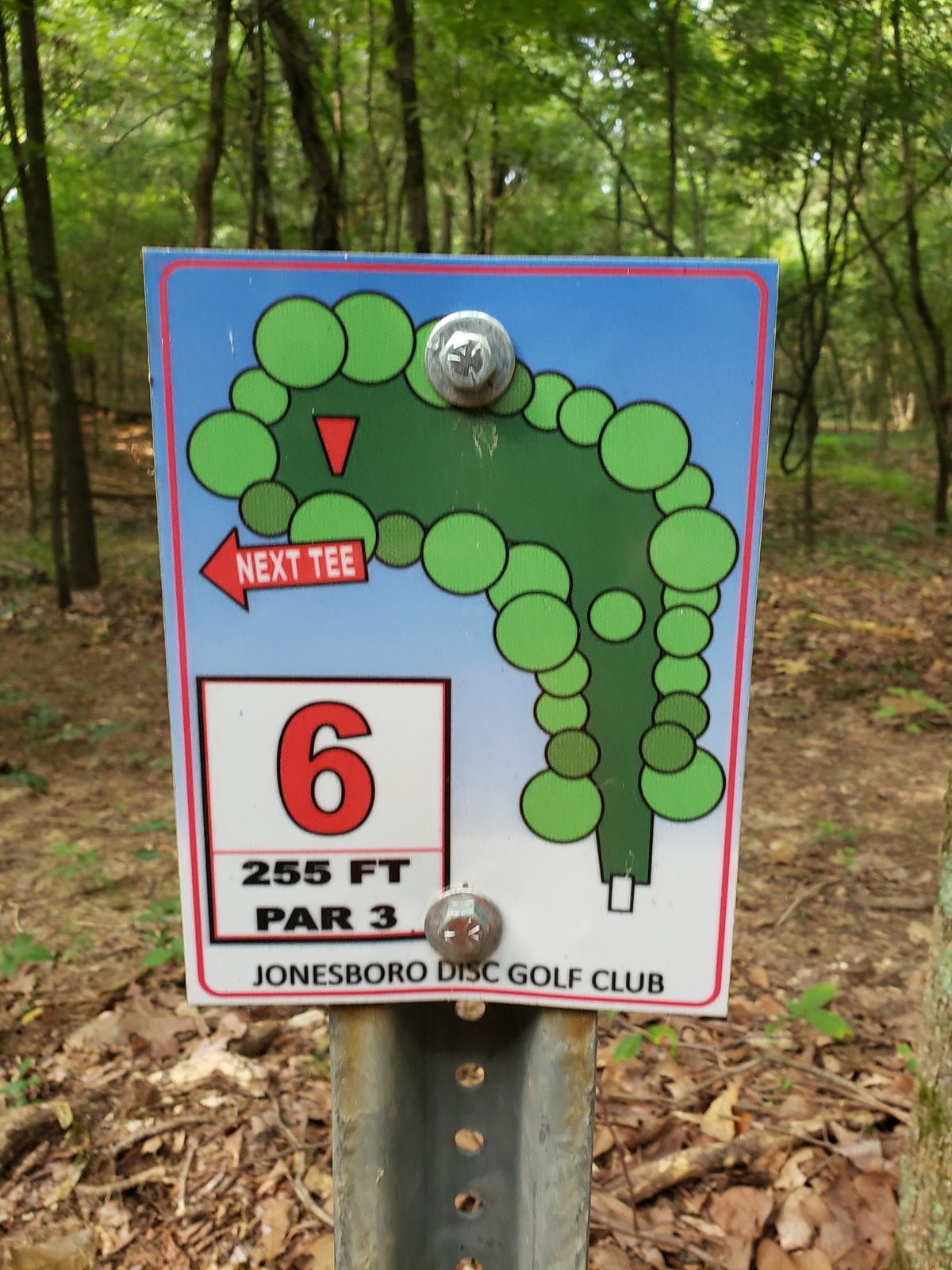 #6 Red Tee Sign