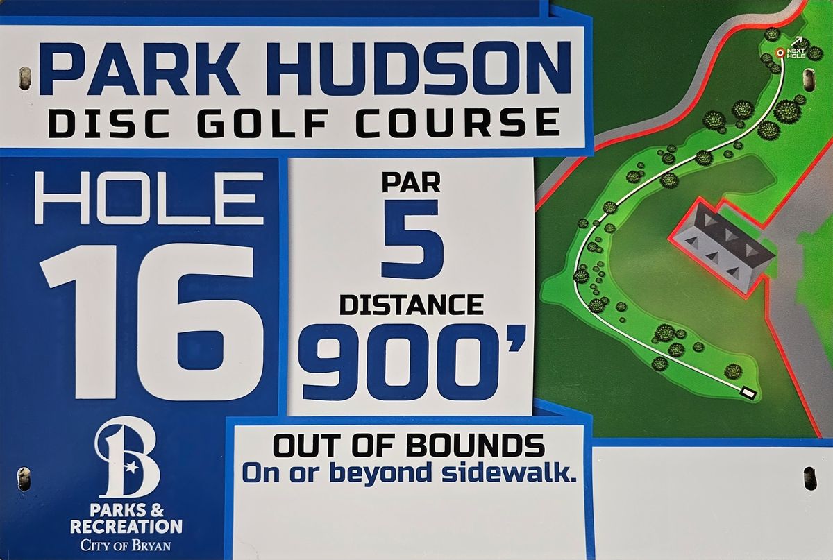 Hole 16 Sign