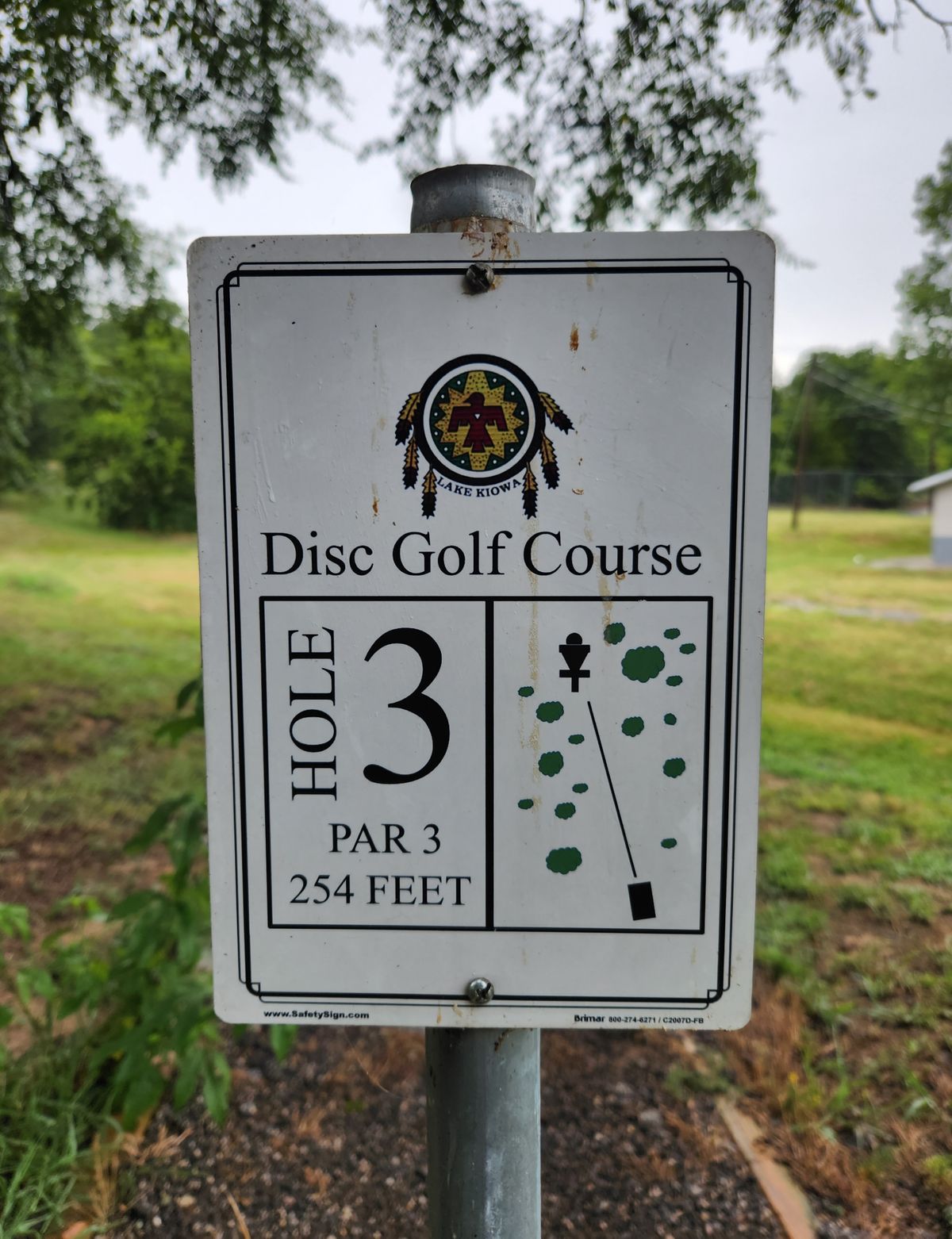 Hole 3 sign