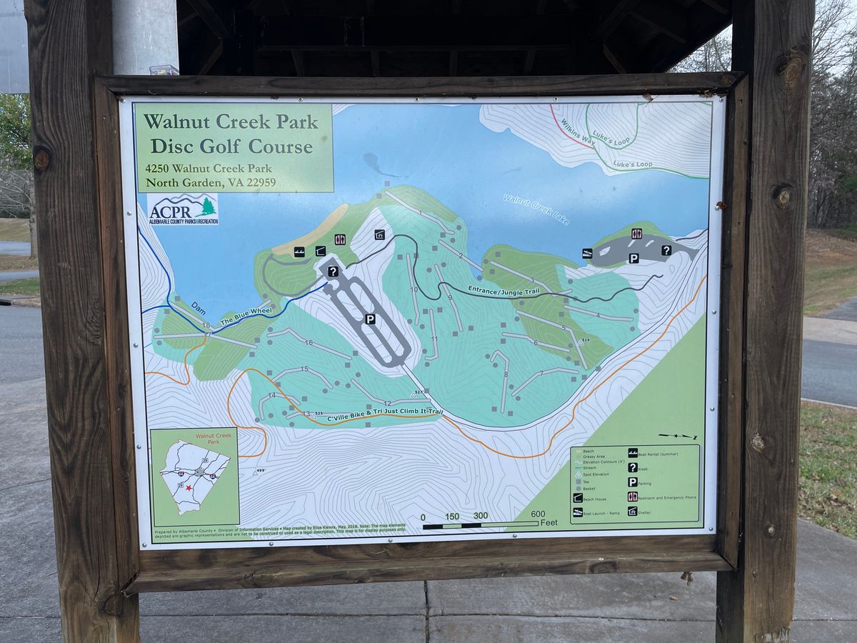 Disc golf map